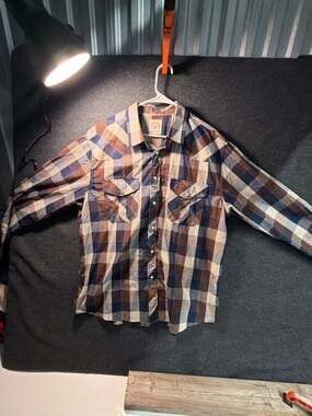 Customized Version Designed By Dubinik Plaid Western Shirt XL